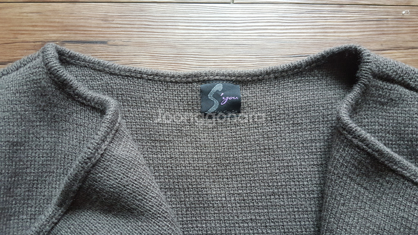 사이즈55 66 77 롱가디건 도톰 니트 재킷 쟈켓--2