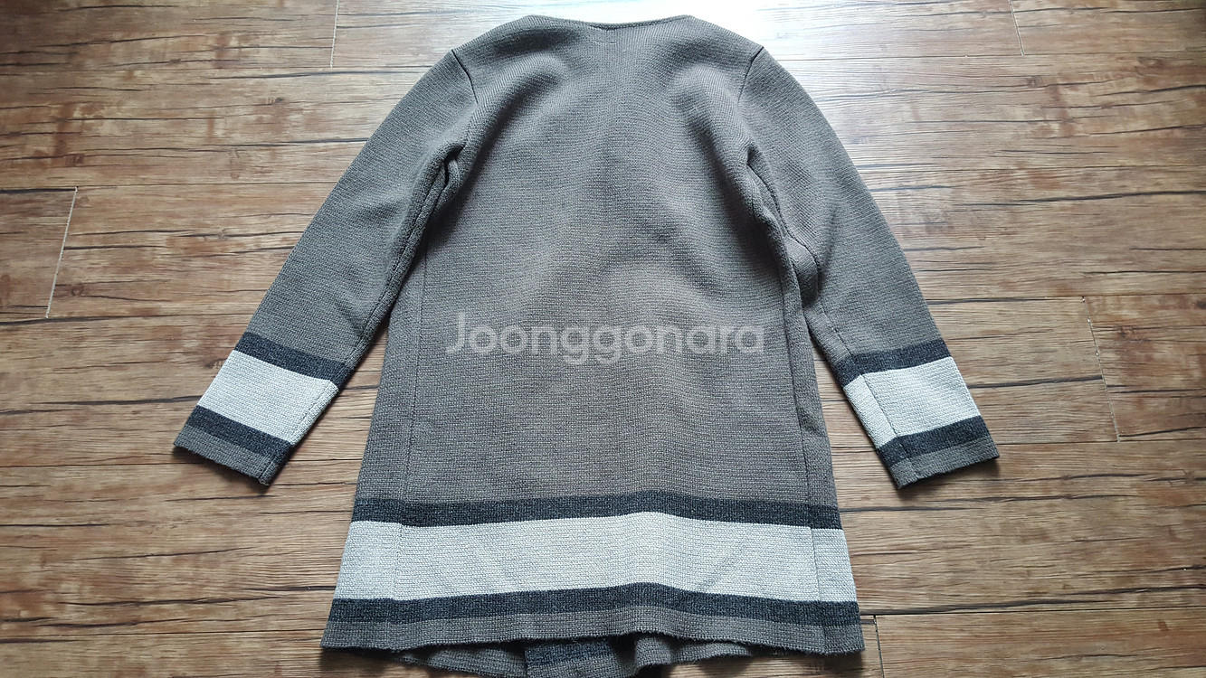 사이즈55 66 77 롱가디건 도톰 니트 재킷 쟈켓--1