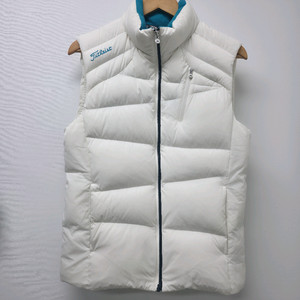 타이틀리스트 화이트 패딩 조끼 M