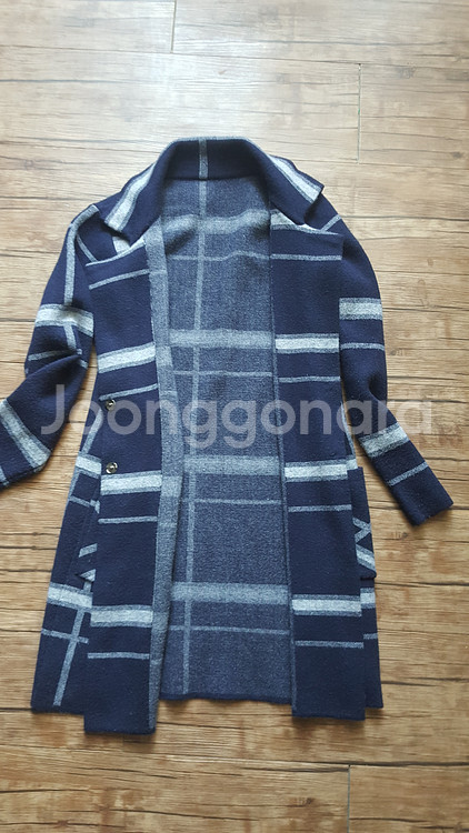 사이즈55 66 77 롱가디건 도톰 니트 재킷 쟈켓--4