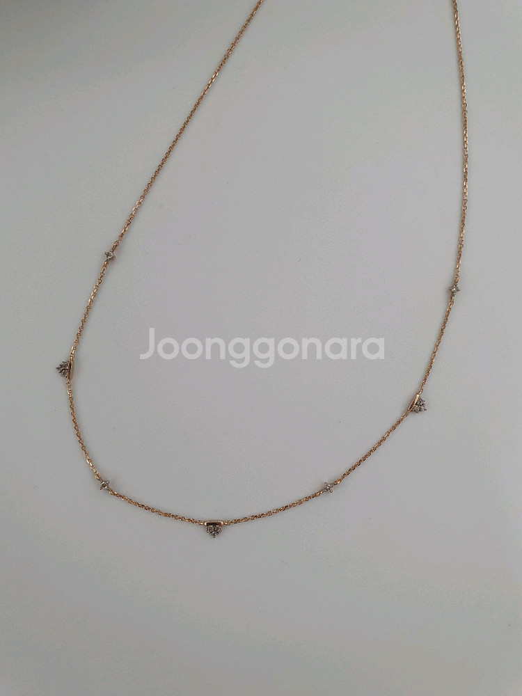 디디에두보 14k 다이아 초커 목걸이--0