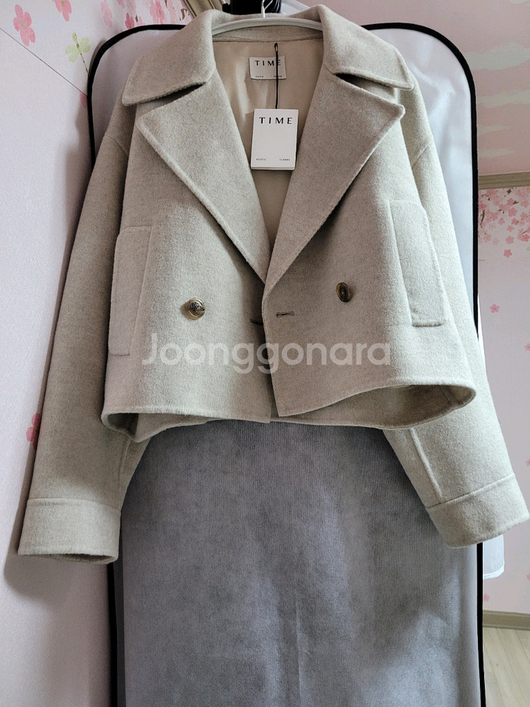 [새상품] 한섬 타임 캐시미어 블렌드 핸드메이드 자켓 55/랑방 더캐시미어--1