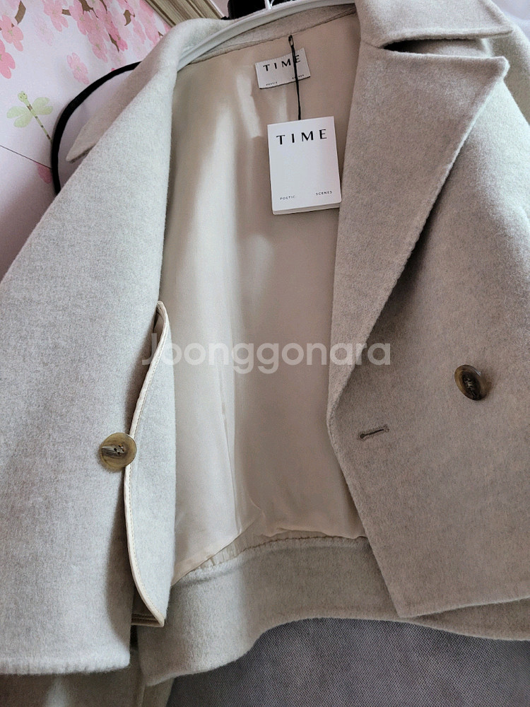 [새상품] 한섬 타임 캐시미어 블렌드 핸드메이드 자켓 55/랑방 더캐시미어--3