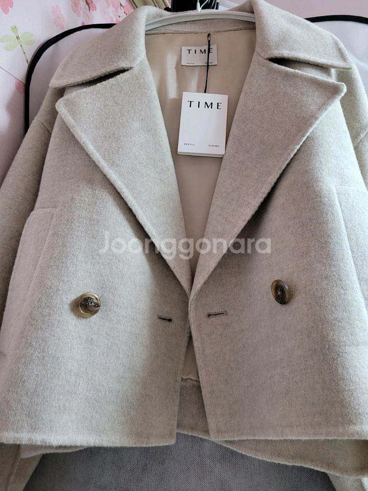 [새상품] 한섬 타임 캐시미어 블렌드 핸드메이드 자켓 55/랑방 더캐시미어--2