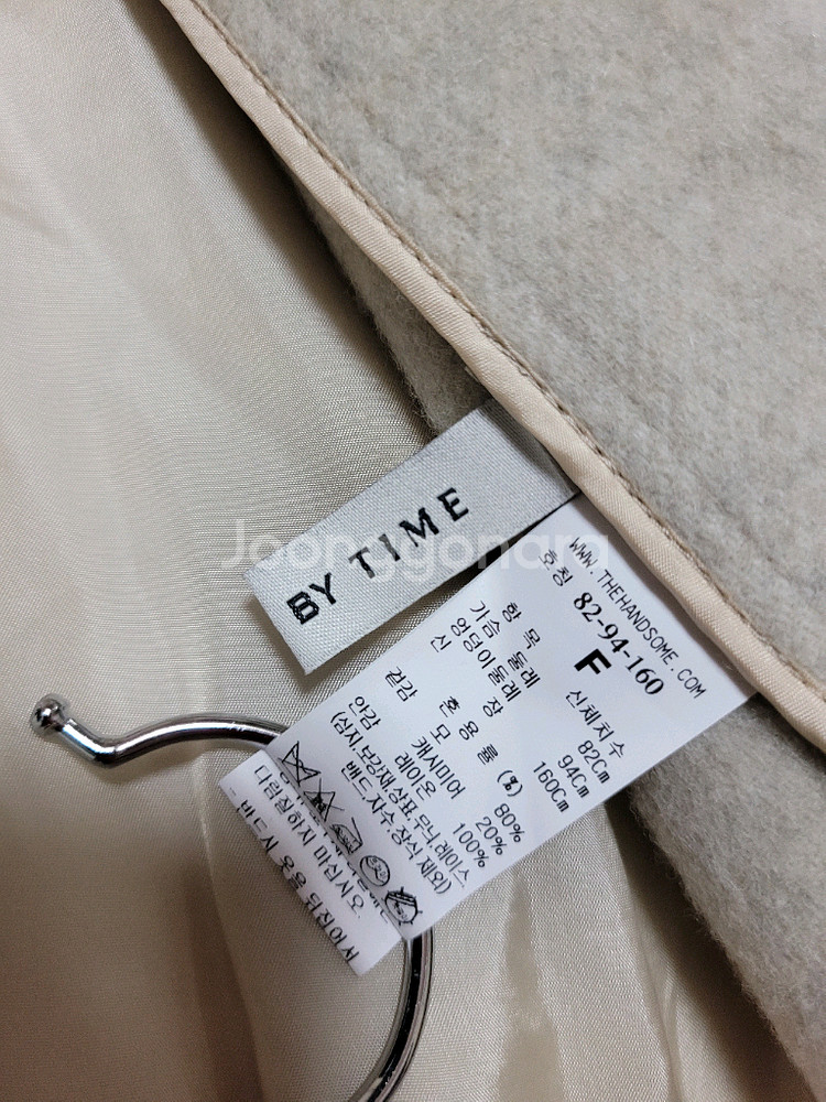 [새상품] 한섬 타임 캐시미어 블렌드 핸드메이드 자켓 55/랑방 더캐시미어--5