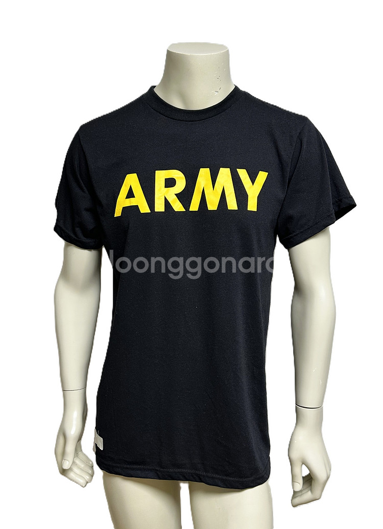 미육군 APFU 체육복 트레이닝복 반팔 티셔츠 (M) (1)--0