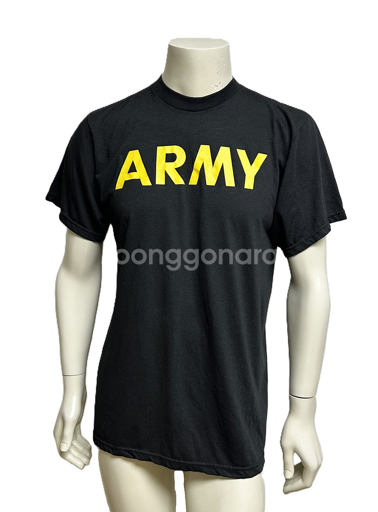 미육군 APFU 체육복 트레이닝복 반팔 티셔츠 (M) (3)--0