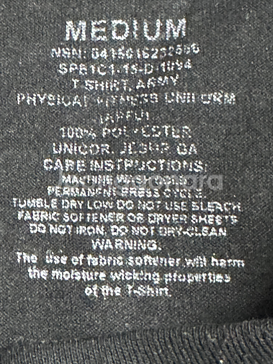 미육군 APFU 체육복 트레이닝복 반팔 티셔츠 (M) (7)--5