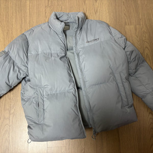 상태최상 디스커버리 푸퍼패딩 여성 95 라이트스카이그레이