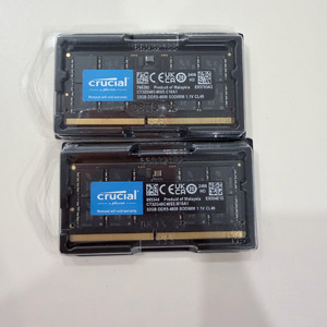 Crucial 32GB DDR5-4800 노트북램 2개 새제품
