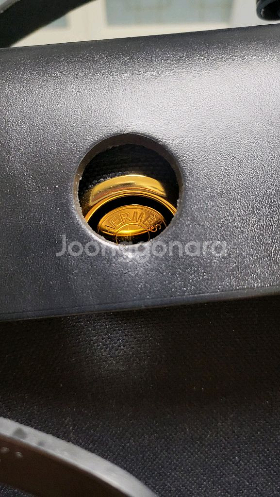 에르메스 에르백 31 블랙 금장--7