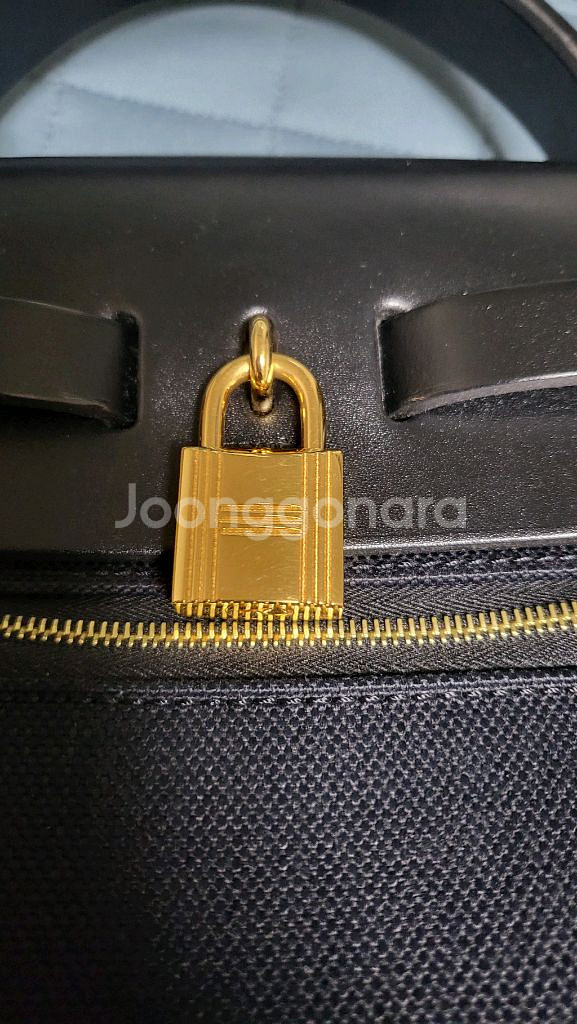 에르메스 에르백 31 블랙 금장--5