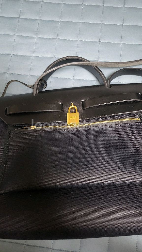 에르메스 에르백 31 블랙 금장--4