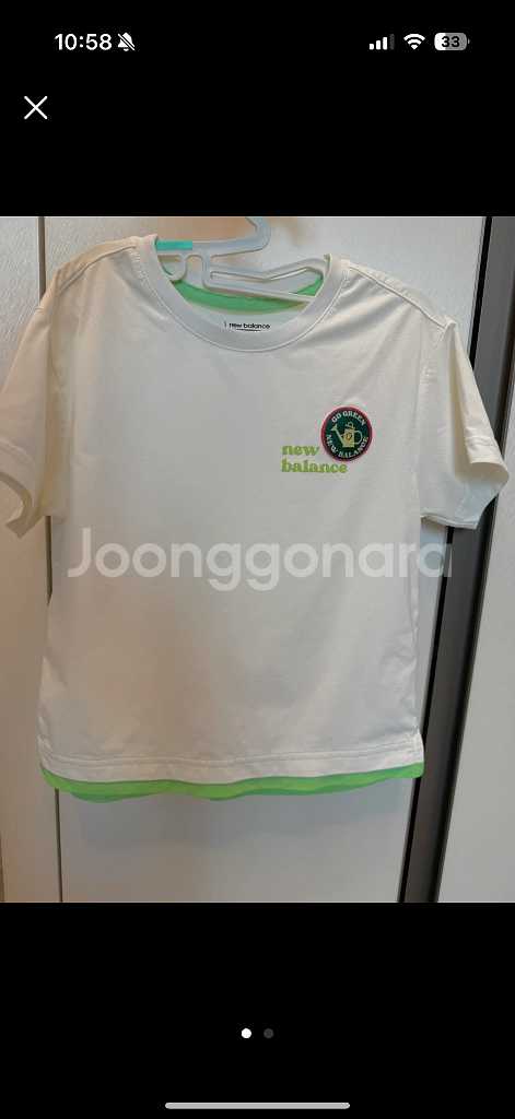 키즈 뉴발란스 110 반팔상의 티셔츠--0