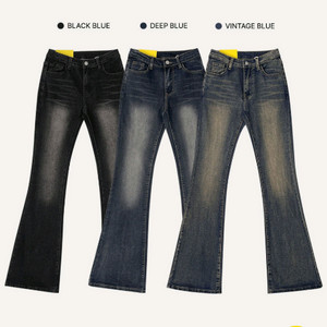 로우라이즈 부츠컷 골반뿅 청바지 deepblue입니다