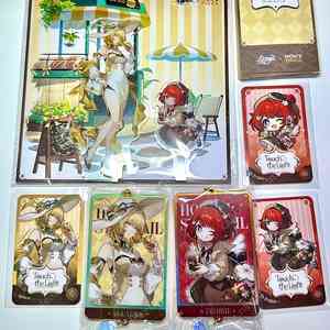 붕괴 맘스터치 아크릴 트리비 아글라이아 키링 포토카드