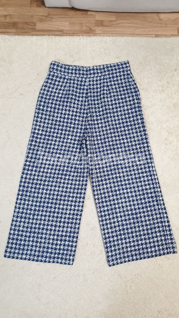 [여성28] 정품 ZARA 자라 트위드 와이드팬츠 새것--4