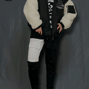 훈제이 프리미엄 모직 덤블 양털 패딩 공용 새상품