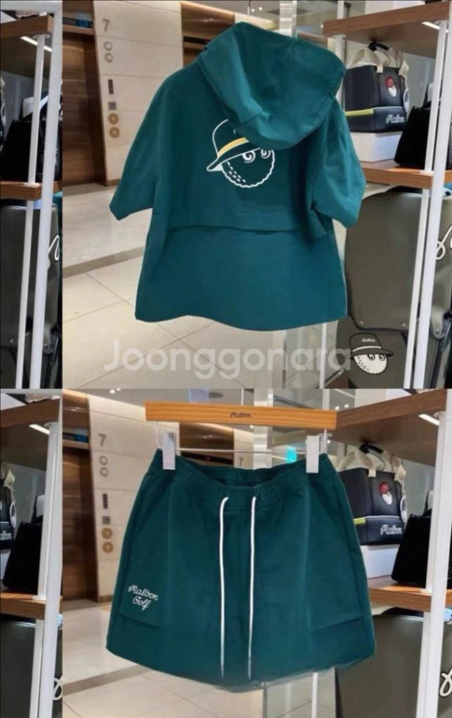 말본 여성 후드반바지 세트--2