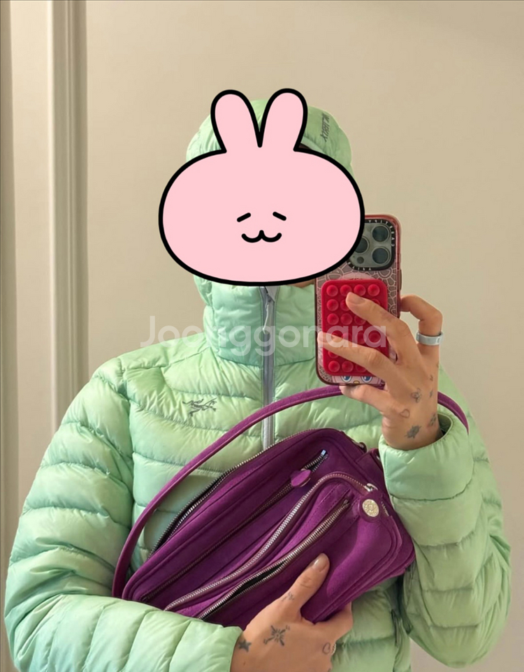 아크테릭스 세륨 후디 우먼 스톤그린 L 새제품 판매 [페기구 착용]--1