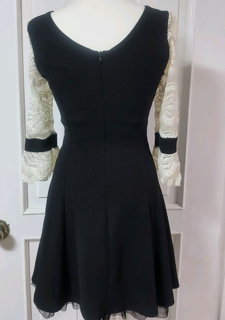 섹시 미니 미디 원피스 블랙 레이스 블레이져 반팔 원피스 이미지