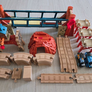 토마스와친구들 원목 기차 미스티 아일랜드 어드벤처 레일세트