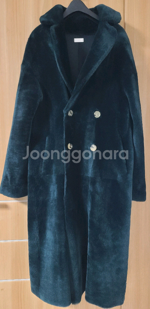 한섬 UTZON 리버서블 시어링 무스탕 코트--0