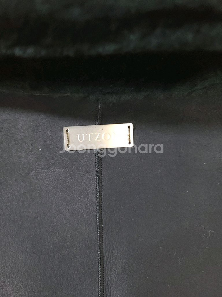 한섬 UTZON 리버서블 시어링 무스탕 코트--5