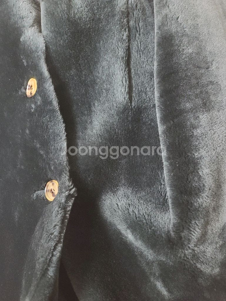 한섬 UTZON 리버서블 시어링 무스탕 코트--17