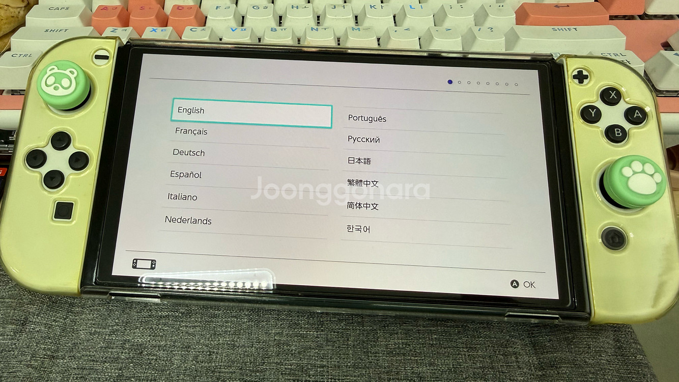 닌텐도 스위치 OLED 화이트, 스위치프로컨트롤러, 탐탁 케이스--5