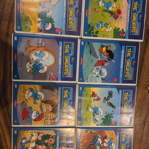 개구쟁이 스머프 애니메이션 DVD 8권 세트 개인소장하던겁니다.