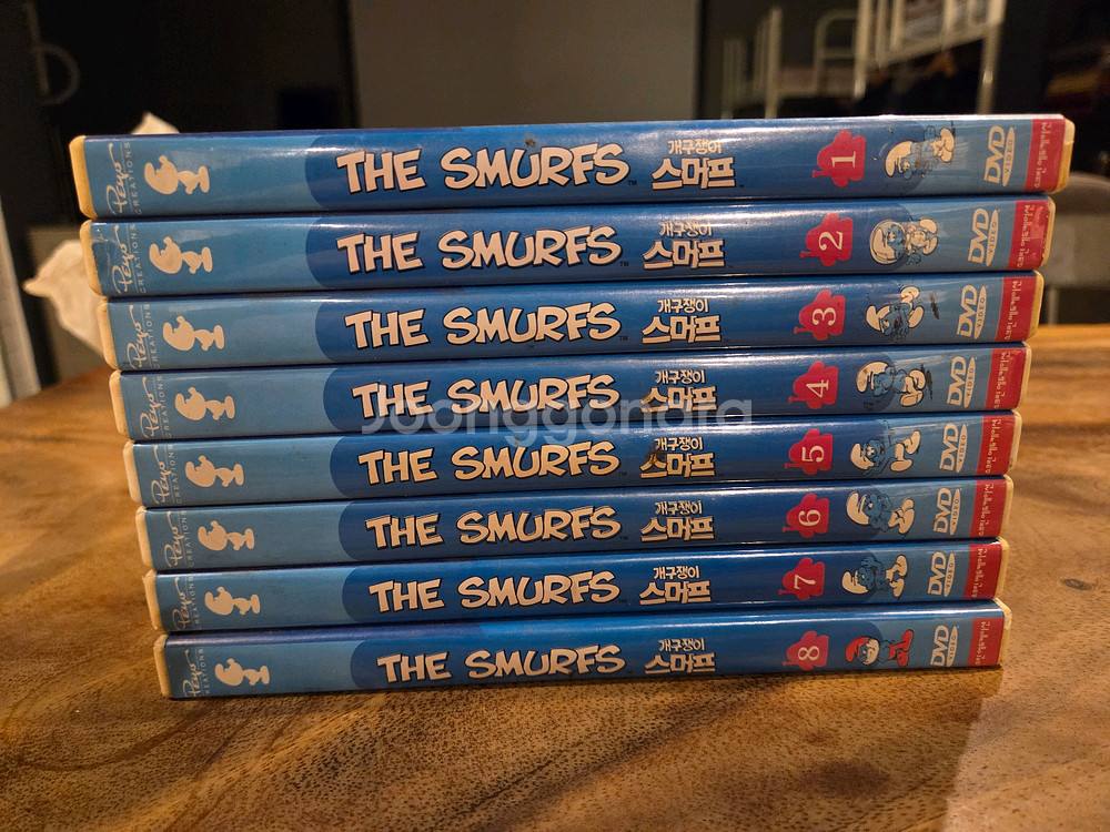 개구쟁이 스머프 애니메이션 DVD 8권 세트 개인소장하던겁니다.--3