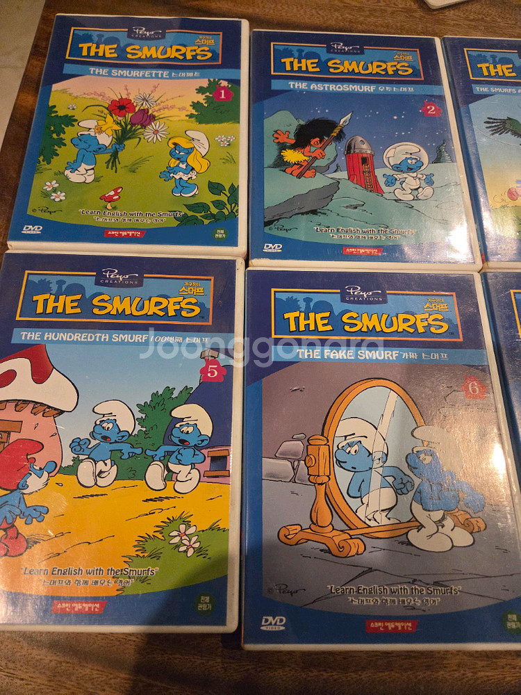 개구쟁이 스머프 애니메이션 DVD 8권 세트 개인소장하던겁니다.--1