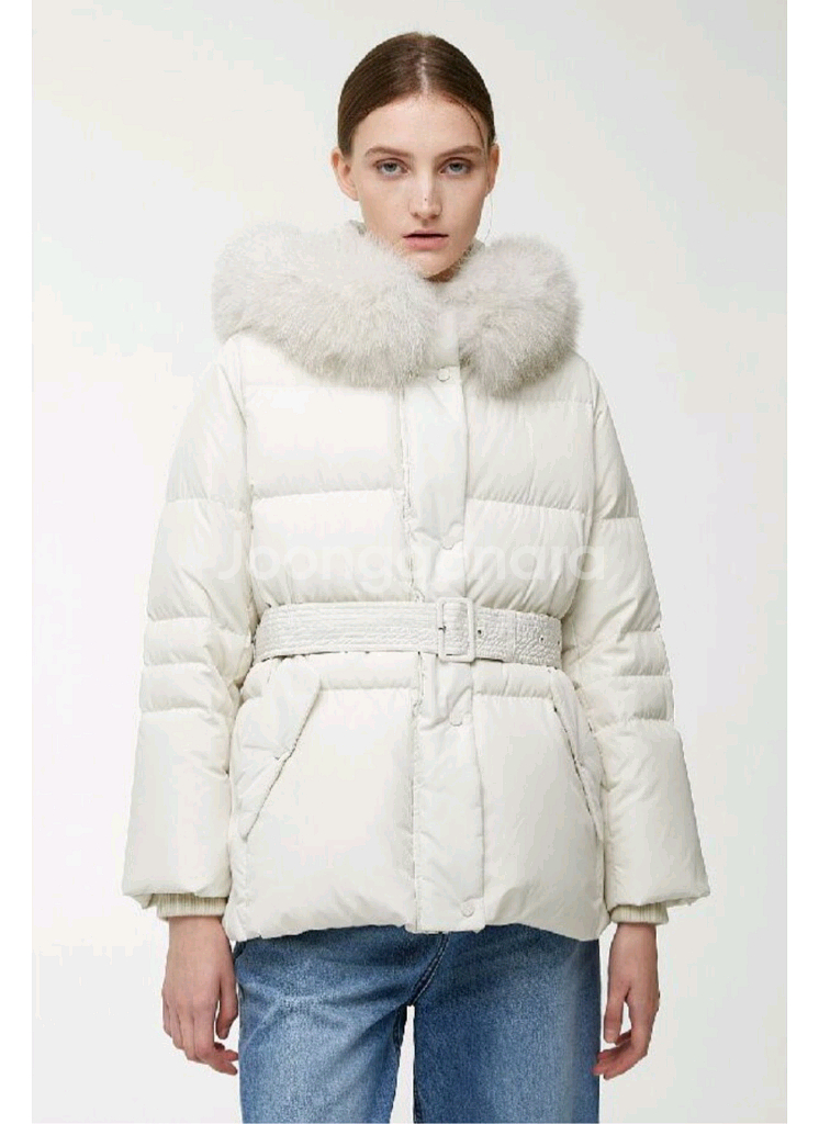 보브 폭스퍼 구스 패딩--0