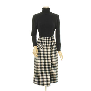 더히스토리(the history) 언발 체크니트스커트 55-66 새상품