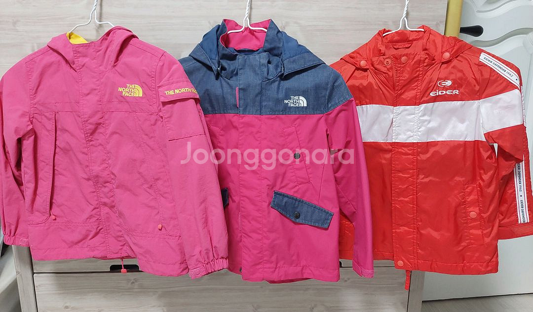 120 바람막이 3벌 일괄(노스페이스,아이더)--0