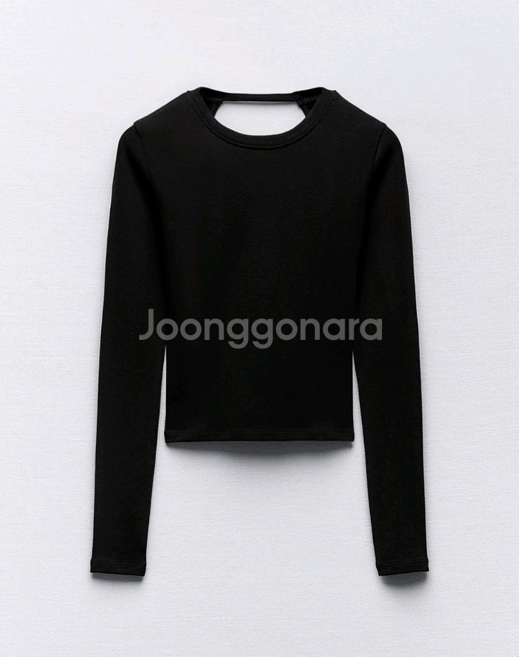 <새옷> ZARA_백 오픈 티셔츠 S사이즈--0