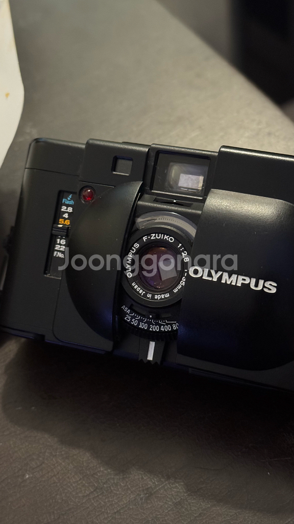 올림푸스 xa 필름카메라 (케이스 + 플래쉬)--2