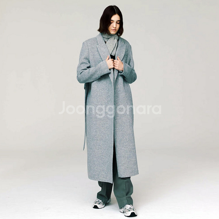 브플먼트(VPPLEMENT) 캐시 블렌드 벨티드 핸드메이드코트 55--1