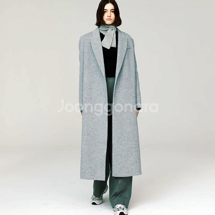 브플먼트(VPPLEMENT) 캐시 블렌드 벨티드 핸드메이드코트 55--2