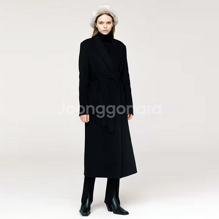 브플먼트(VPPLEMENT) 캐시 블렌드 벨티드 핸드메이드코트 55--0