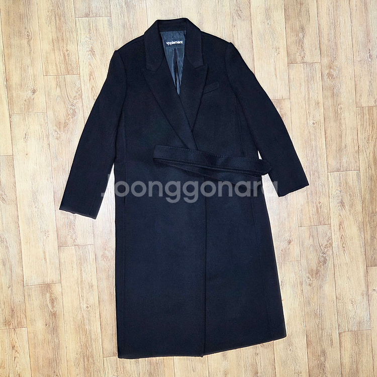 브플먼트(VPPLEMENT) 캐시 블렌드 벨티드 핸드메이드코트 55--3