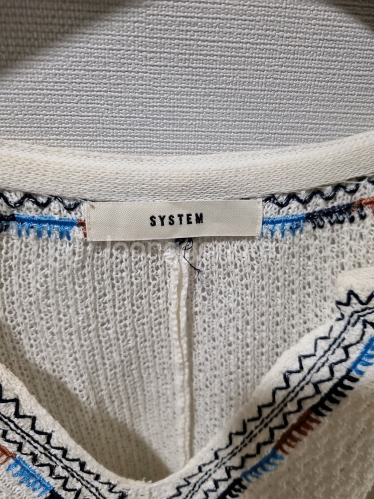 한섬 시스템 브이넥 니트 케이프--3