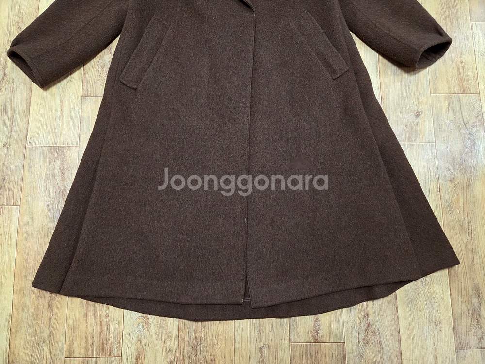 마인(MINE) 라쿤블렌드 와이드카라 핸드메이드코트 프리사이즈--5