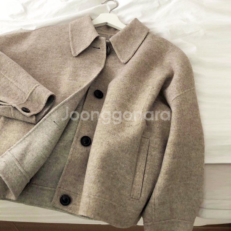 아카이브제이투유(ARCHIVE JTOU) 숏 핸드메이드 울코트 프리사이즈--0