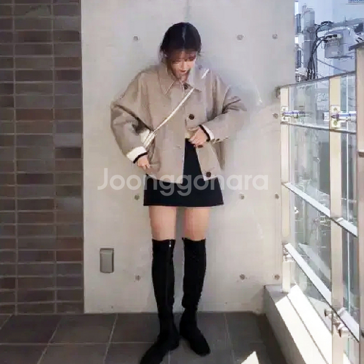 아카이브제이투유(ARCHIVE JTOU) 숏 핸드메이드 울코트 프리사이즈--1