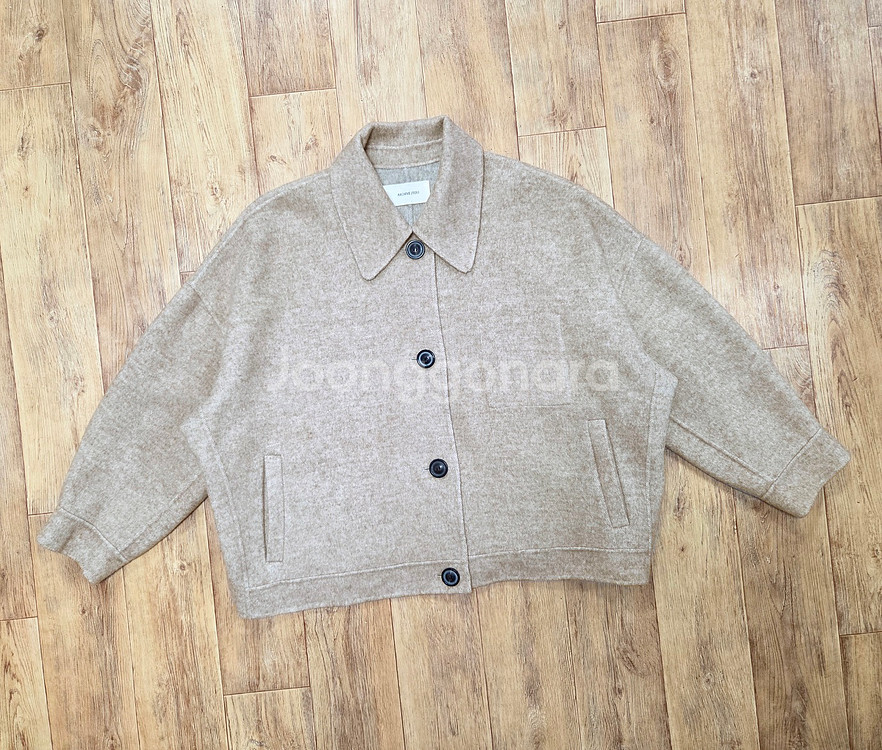 아카이브제이투유(ARCHIVE JTOU) 숏 핸드메이드 울코트 프리사이즈--4