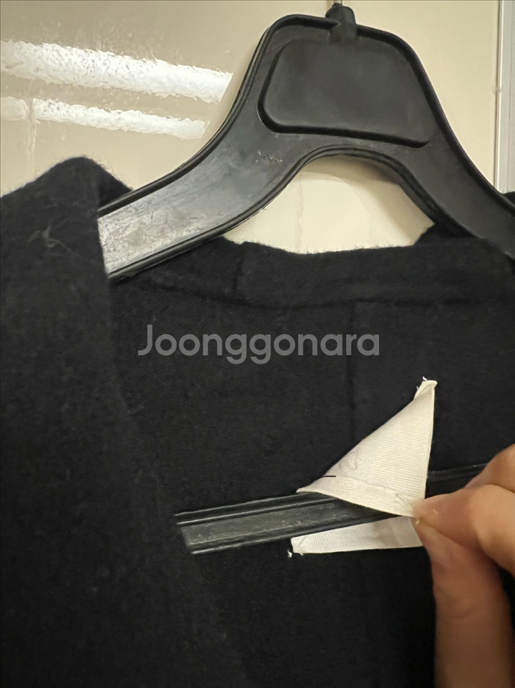 스튜디오톰보이 울 앙고라 후드 핸드메이드 코트 TOMBOY 롱 네이비--7