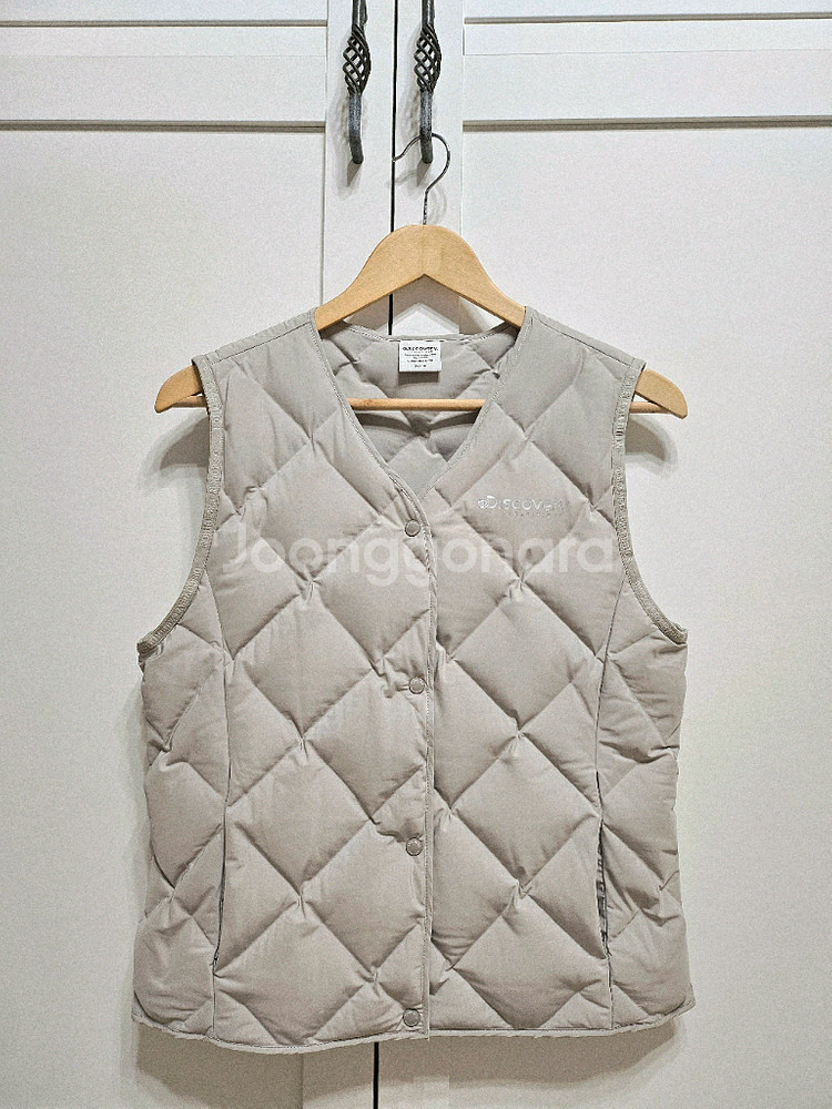 디스커버리 여성 패딩 조끼 90--0