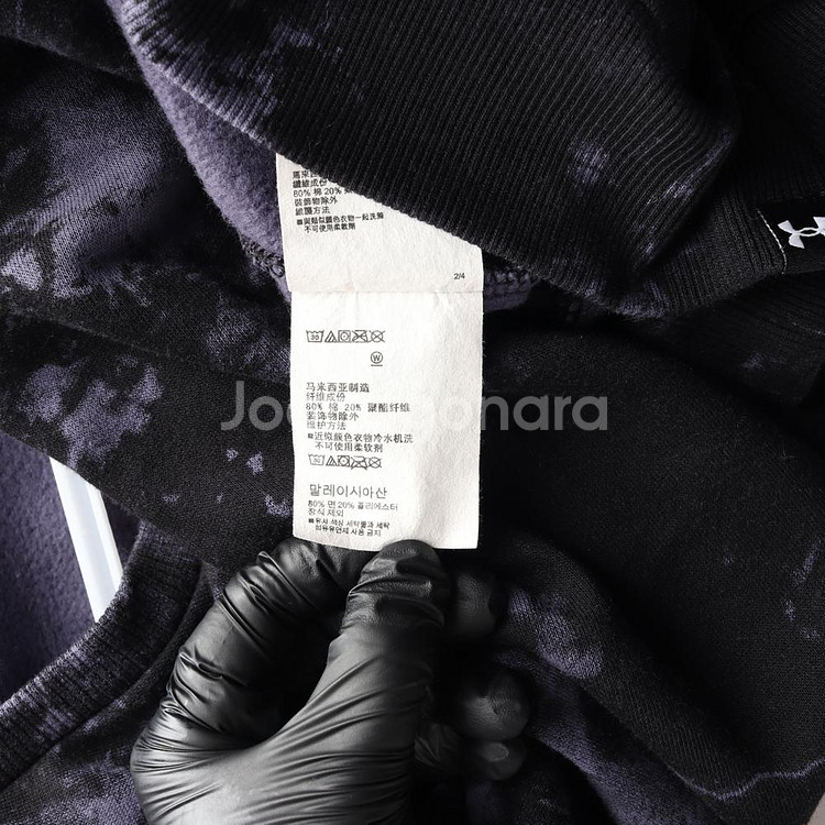 [XL]언더 아머 블랙 퍼플 락라이벌 플리스 맨투맨 스웨트셔츠--5